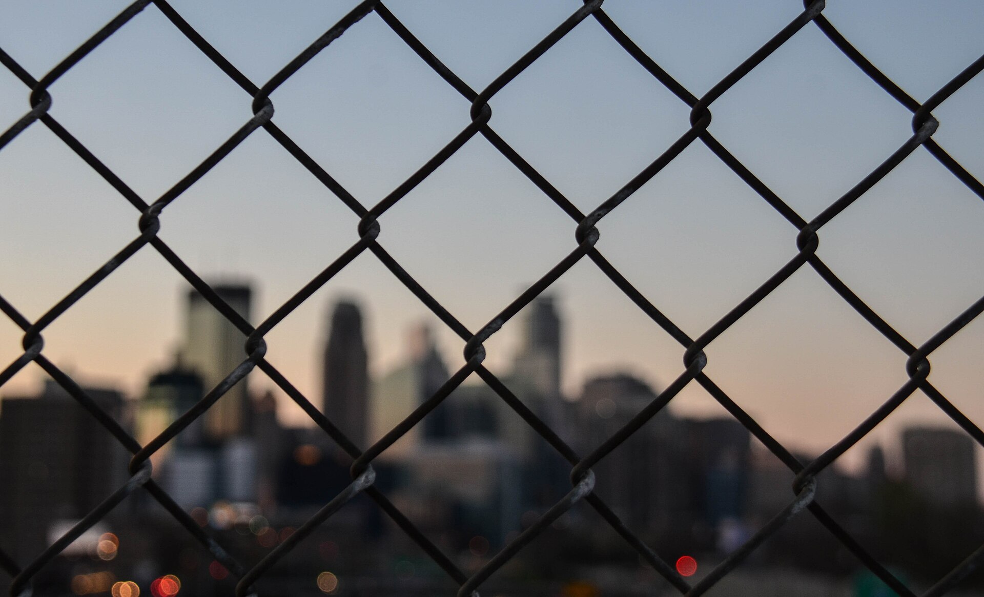 Chain link fence installation